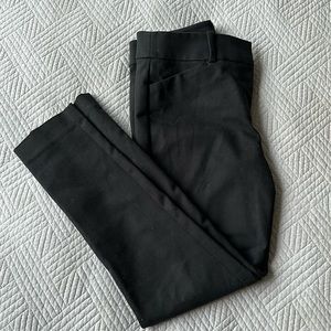 Black Mid Rise Petite LOFT Work Trousers